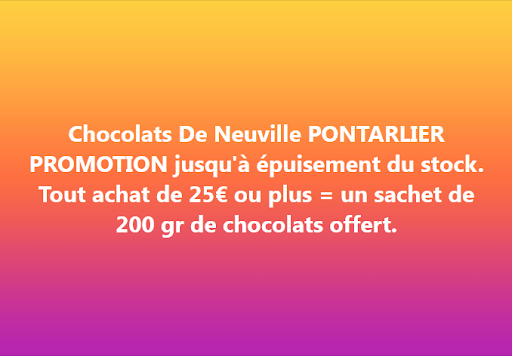 PROMOTION jusqu’à épuisement du stock